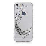 UNEXTATI iPhone SE 対応 ケース 衝撃吸収 高品質 TPU ハード カバー 超薄型 液晶保護 脱着簡単 Apple iPhoneSE 用 Cover (クリア #3)