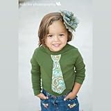 【キッズ】長袖Tシャツ「TEAL and ORANGE PAISLEY」(海外ブランドベビー服)2T
