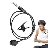 シンプルイヤホン 片耳イヤホン 有線イヤホン 防音付き ブラック MP3用ヘッドホン シンプル有線片耳ヘッドホン シリコン製 MP3プレーシンプルイヤホン 片耳イヤホン 有線イヤホン 防音付きヤー用 経済的