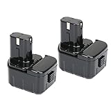 REEXBON 2個セット日立工機 12V 3000mAh 互換バッテリー 電動工具用 高品質なニッケル水素電池　EB1212S EB1214S EB1214L EB1220BL EB1230HL E