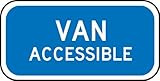 Accuform Signs FRA252RA Engineer-Grade Reflective Aluminum Handicapped Parking Supplemental Sign (MU