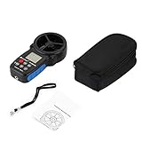 ホールドピークHP-866B-WMデジタル風速計電子風速温度および風冷みメーター携帯測定ツール(色:黒)