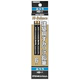 タジマ 建築用すみつけ鉛筆 ふつう(HB)6本入 KNE6-HB