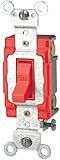 Leviton 1221-2R 20-Amp 120/277-Volt Toggle Single-Pole AC Quiet Switch Extra Heavy Duty Spec Grade S