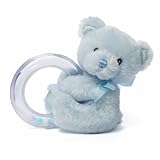Gund Baby Gund My 1st Teddy Ring Rattle, Blue by GUND [並行輸入品]