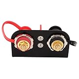 バッテリーターミナルブロック バッテリー端子台 カーバッテリー端子 バッテリー端子再配置キット バッテリー充電器ポスト セーフタブと防水カバー