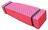 折りたたみ エッグ スロット マット　凹凸 シート スポーツ アウトドア キャンプ (ピンク)