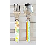 Baby Cie King Of The Jungle Textured Fork & Spoon Multicolor [並行輸入品]