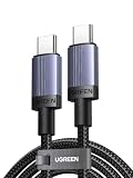 UGREEN 240W/5A 48V USB C ケーブル PD3.1 超急速充電 凹凸構造で放熱効率向上 安定動作 タイプC to Cケーブル 3M