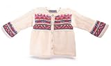 ChunkiChilli Baby Girl 's Fairisleスモックカーディガン