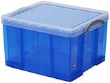 不二貿易 プラスチック 収納 ケース ボックスタイプ 42L ブルーR.U.BOX (幅44x奥行51cm) 20798