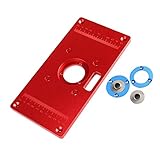 Flameer ルータープレート　インサートプレート　ルーターテーブル　木工彫刻機　235x120x10mm　アルミ合金　耐久性