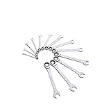 Sunex 9922 SAE V-Groove Combination Ratcheting Wrench Set, 13-Piece [並行輸入品]