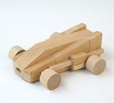 No.052　レーシングカー　　木のおもちゃ　組木 OSKオガワ精機
