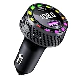 FMトランスミッター Ninonly 車載充電器 【2024最新進化】 Bluetooth5.3 PD30W 急速充電 USBポート（3.1A ） 車載FMトランスミッター ハンズフリー通話 FM transmitter シガーソケット 電圧測定 カーチャージャー 12-24V車対応 日本周波数仕様 カー用品 日本語説明書