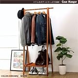 コンパクト 木製ハンガーラック/コートハンガー 【ブラウン】 幅80cm×奥行45cm 折りたたみ式 収納棚付き【代引不可】 生活用品 インテリア 雑貨 インテリア 家具 収納家具 ハンガーシェルフ ワードローブ top1-ds-20352