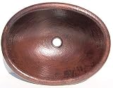 Hammered Oval Bathroom Copper Sink II by Fine Crafts & Imports