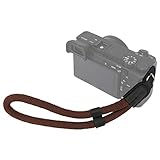 Haoge カメラハンドリストストラップ Sony A7M3 A7R4 A7S2 a5000 a5100 a6000 a6100 a6300 a6400 a6500 a6600 NEX-3N NEX-5T NEX-5R NEX-6 NEX-7用 NEX7 クライミングロープ コーヒー。, B ハンドリストストラップ - コーヒー, 14cm