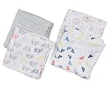 エイデンアンドアネイ ADEN+ANAIS おくるみ コットン 4枚セット 12種 クラシック モスリン スワドル (LEADER OF THE) [並行輸入品]