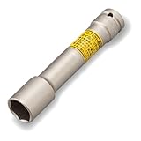トネ(TONE) インパクト用薄形ロングホイルナットソケット HP4A-21LLN 差込角12.7mm(1/2") 二面幅21mm イエロー