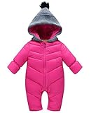 ネクシード(nexeed) ベビー ダウン 新生児 カバーオール 着ぐるみ おくるみ 冬 防寒 (XLサイズ, ピンク)