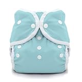 Thirsties Duo Wrap Snap Diaper Cover, Aqua, Size 2 by Thirsties [並行輸入品]