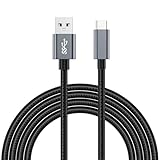 USB Type C 3.2ケーブル、USB A to USB Cケーブル ナイロン編み 3 A急速充電10 Gbps高速伝送対応Xperia/Galaxy/LG/iPad Pro/MacBook他Android等対応USB-C（星空の灰1 m）