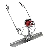 コンクリートスクリード Honda GX35内蔵 4サイクルエンジン 1.6馬力 アルミ合金製ブレード ブレード幅約1.2m 付け替え可能 タンパ― スクリード 土間コンクリート 工事現場 舗装工事 