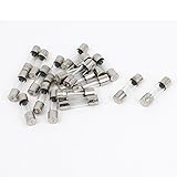 uxcell　ガラスチューブヒューズ　ブロー　20個入 4A 250V 5mmx20mm F4AL250V