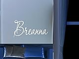 Breanna男の子女の子部屋保育園ベビーキッズ名前ビニール壁引用ステッカー