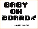 BABY ON BOARD ビット 文字 ブラック カッティング ステッカー #P01.