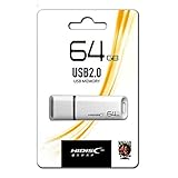 HIDISC USBメモリ 64GB データ転送 プリント用 物理的 バックアップ 2.0 フラッシュドライブ 白 キャップ式 HDUF113C64G2