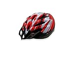 Osize メンズ女性換気バイクヘルメット多孔性調整自転車ヘルメット（レッド+ホワイト+ブラック）