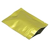 100個8.5 X 13 cm ( 3.34 " x5.11 " )アルミ箔Food SaverパッケージバッグMylar ZipロックポーチジッパーロックSnack箔ラッパーSmell Proof安