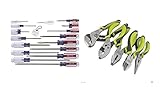 Craftsman 9-31794 Slotted Phillips 17 Piece Screwdriver Set and Craftsman 5 Pc.Craftsman Evolv Plier