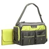 Eddie Bauer Easy Access Duffle Diaper Bag - Black/Lime by Eddie Bauer [並行輸入品]