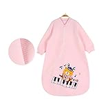 エルフ ベビー(Fairy Baby)子供用スリーパー オーガニックコットン 着る布団 寝袋春秋用 L ピンク