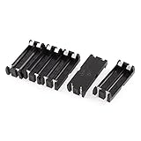 zspowertech 電池ボックス　2×1.5V AAA電池ボックス　5個入り　ブラック　シルバートーン　プラスチック　メタル…