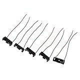 Vaorwne 5ｘ43 インチ ワイヤーリード 黒い電池ストレージスロットホルダー 1 x 12V 23A/27A