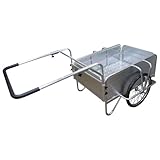 アルミス アルミ製 折りたたみ式リアカー 積載荷重100kg 20インチ・ノーパンクタイヤ使用 AOR-100N