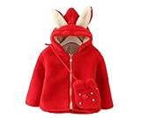 (ライフスター)Lifestr かわいい もこもこ ウサギ ラビット 耳つき コート(オリジナルエコバッグセット)