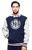atributika &クラブHCシビル・ノヴォシビルスクKHLプルオーバーパーカースウェットシャツ、ダークブルー/グレー XX-Large