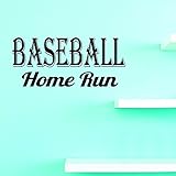 Design with Vinyl JER 126 3 Home Run Baseball Quote Sign Boy Girl Children's Bedroom Vinyl Wall Deca