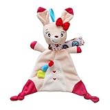 kingseven Baby Girl Blankie Plushセキュリティブランケット動物タオルおもちゃwith a Gift