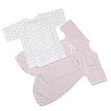 えくぼちゃん(ekubochan) 日本製やわらかパイル短肌着＋コンビ肌着セット(ピンク)