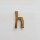 ゴージャスに輝く! 真鍮アルファベット h