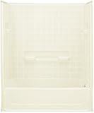スターリング配管61040120 – 96すべてPro Bath and Showerキット、60-inch X 30インチx 73.5-inch、右側、ビスケット