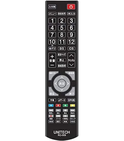 Amazon | ユニテク RC-015 液晶テレビ用 リモコン UNITECH