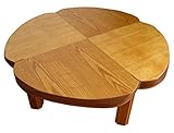 春日工芸 木製こたつ クローバー(100cm円形) タモ材 ナチュラル色