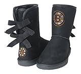 NHL Boston Bruins Boysファンブーツ、サイズ8、ブラック